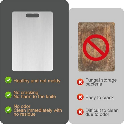 🔥 Stainless Steel Double Sided Chopping Board