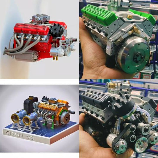Gasoline OHV V8 Small-block Engine Model Kits